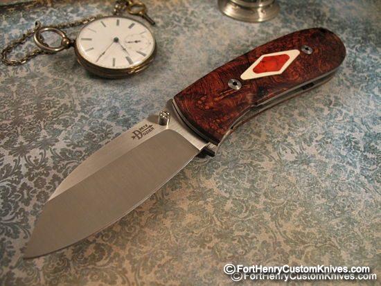 Bob Dozier - Large Folding Hunter w/Dual Inlay