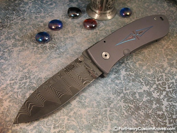 Bob Dozier - Framelock Hunter w/Stainless Damascus
