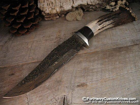 Herb Derr - Rare Crown Stag Clip Point