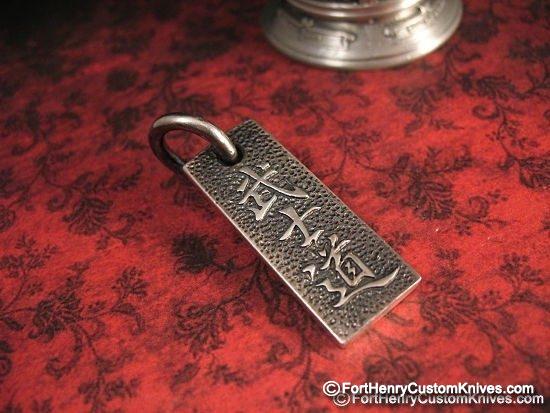 Steel Flame - Bushido Pendant - Sterling Silver