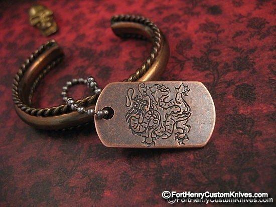 Steel Flame - Copper Dogtag