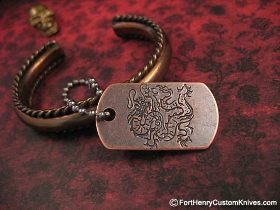 Steel Flame - Copper Dogtag