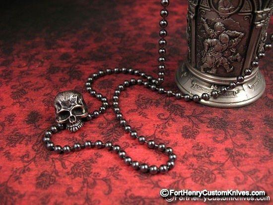 Steel Flame - Sterling Seed Bead Chain ~ 3mm Gunmetal