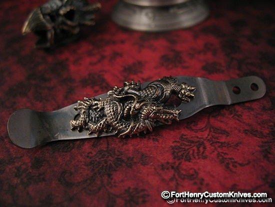 Rick Hinderer / Steel Flame - EXCLUSIVE Dragon Clip - Royal Bronze - Image 2