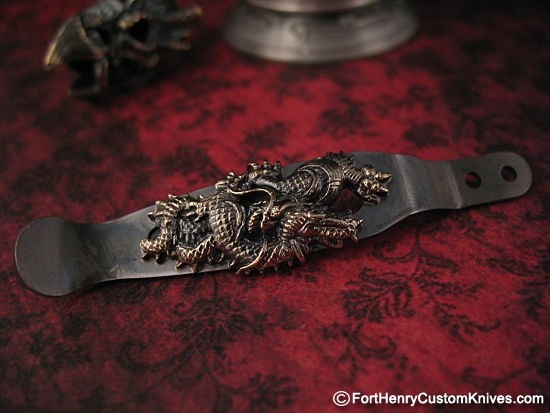 Rick Hinderer / Steel Flame - EXCLUSIVE Dragon Clip - Royal Bronze - Image 2