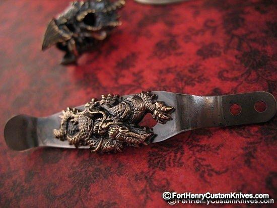 Rick Hinderer / Steel Flame - EXCLUSIVE Dragon Clip - Royal Bronze