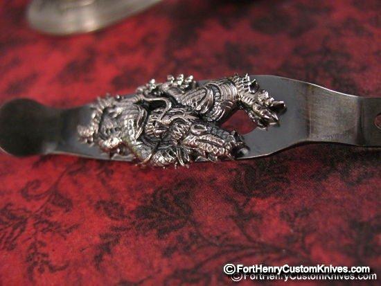 Rick Hinderer / Steel Flame - EXCLUSIVE Dragon Clip - Silver