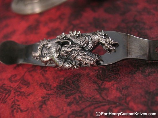 Rick Hinderer / Steel Flame - EXCLUSIVE Dragon Clip - Silver