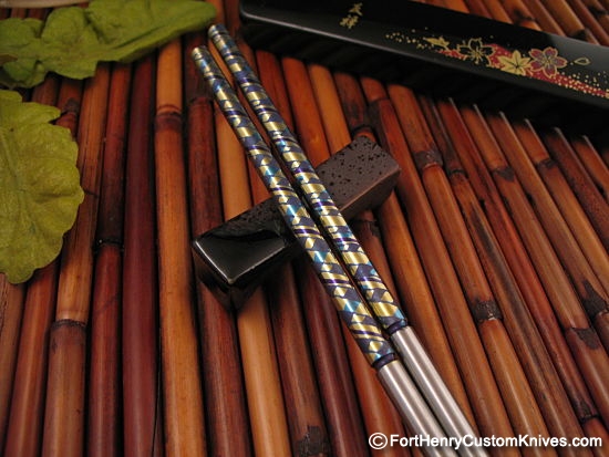 Alan Folts - Titanium Chopsticks ~ Vein of Gold - Image 2
