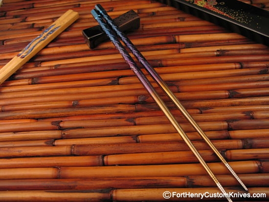 Steve Kelly - Ti Sushi Chopsticks - Rainbow Variant