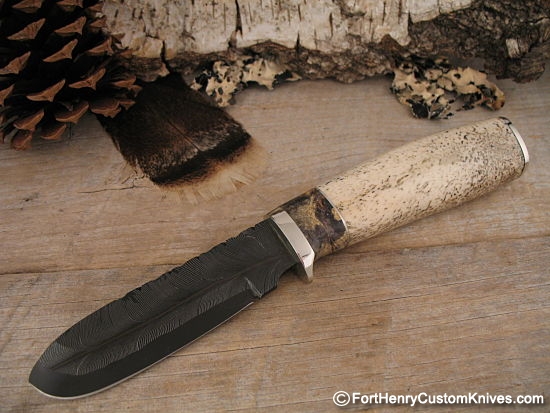 Herb Derr - NEW San Mai Damascus Hunter