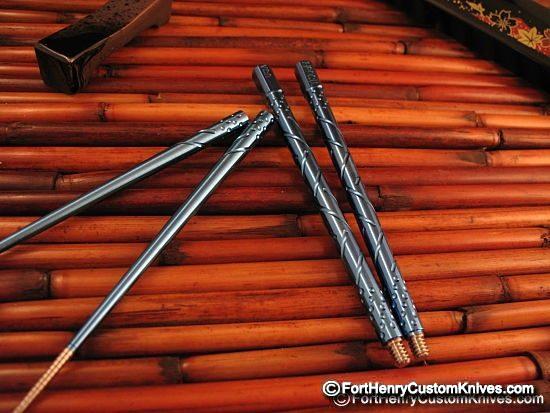 Steve Kelly - Ti Sushi Chopsticks - Deep Sea Blue - Image 7