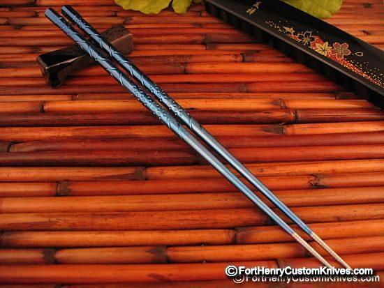Steve Kelly - Ti Sushi Chopsticks - Deep Sea Blue