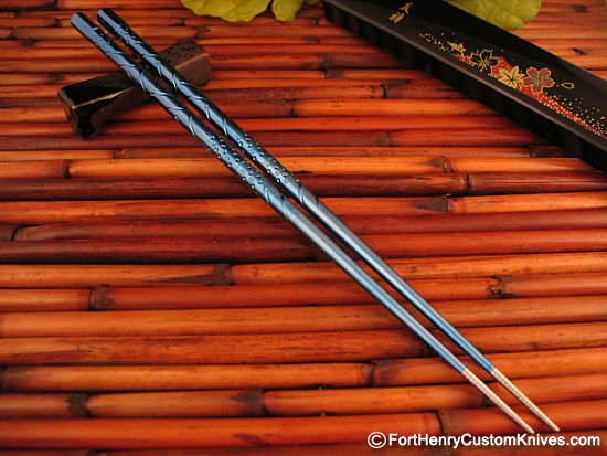 Steve Kelly - Ti Sushi Chopsticks - Deep Sea Blue