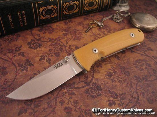 Bob Dozier - Rare Folding Trapper - Ancient Ivory