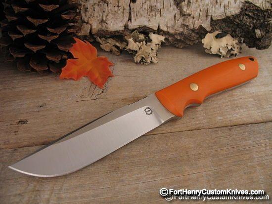 Bob Dozier - Custom Wilderness - Orange G-10 - Thumb Ridges