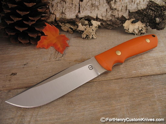 Bob Dozier - Custom Wilderness - Orange G-10 - Thumb Ridges