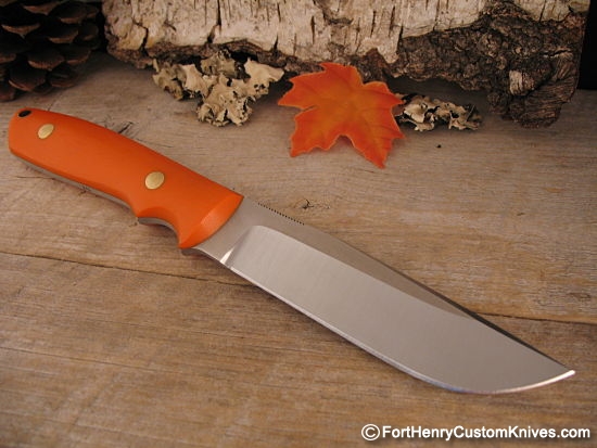 Bob Dozier - Custom Wilderness - Orange G-10 - Thumb Ridges - Image 6