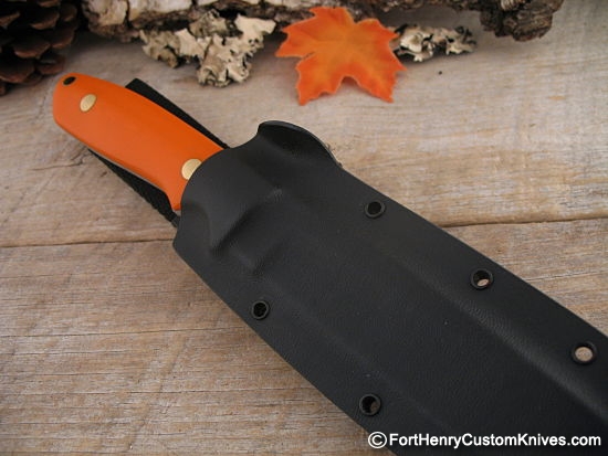 Bob Dozier - Custom Wilderness - Orange G-10 - Thumb Ridges - Image 3