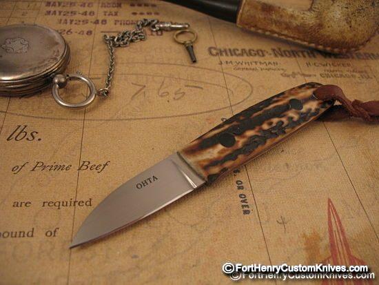 Hiroaki Ohta - Gentleman's Stag Belt Knife
