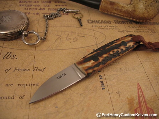 Hiroaki Ohta - Gentleman's Stag Belt Knife