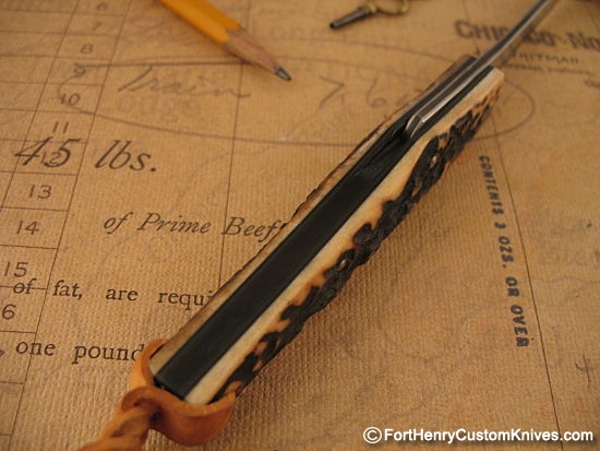 Hiroaki Ohta - Large Stag Friction Folder ~ Neck Sheath - Image 5