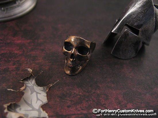 Michael Zieba - Custom - 1 of 1 ~ Cast Silver Spartan Bead - 2 sizes