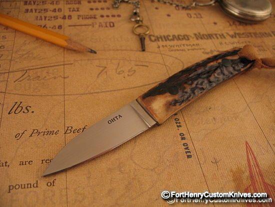Hiroaki Ohta - Gentleman's Stag Belt Knife