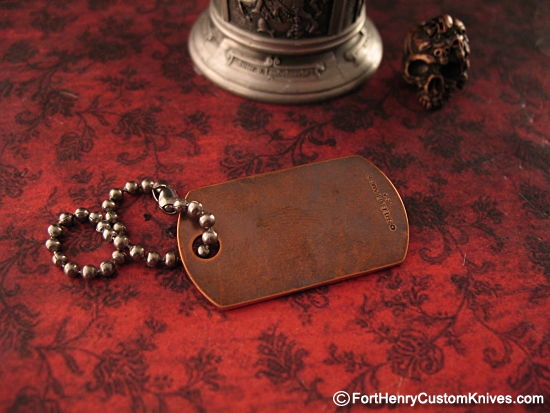 Steel Flame - Copper Dogtag - Flag/Knuckles - Image 2
