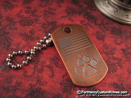 Steel Flame - Copper Dogtag