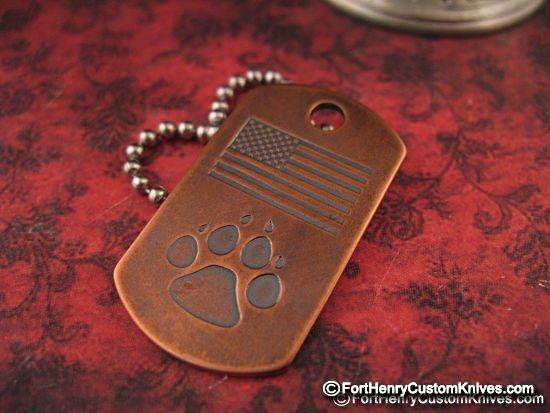 Steel Flame - Copper Dogtag - Image 2