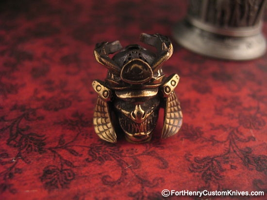 Michael Zieba - Lim Edition - Ancient Samurai Mask Bronze Bead