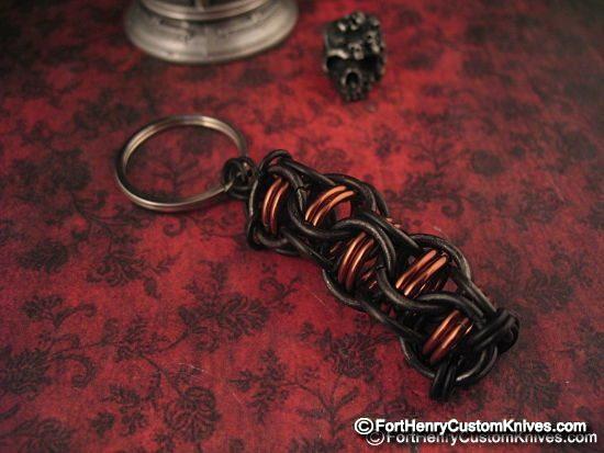 Cory Martin - Black Titanium & Copper Keychain