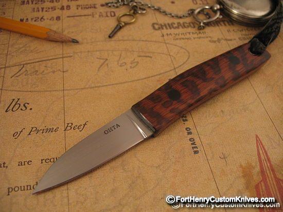 Hiroaki Ohta - Rare Snakewood Gentleman's Belt Knife