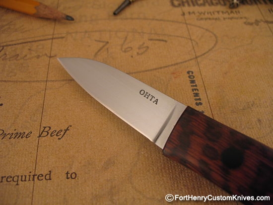 Hiroaki Ohta - Rare Snakewood Gentleman's Belt Knife - Image 3