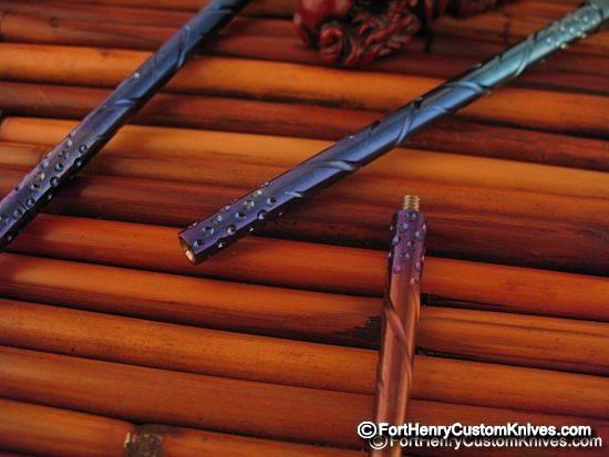 Steve Kelly - Ti Sushi Chopsticks - Blue Fade - Image 4