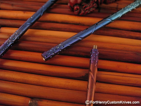 Steve Kelly - Ti Sushi Chopsticks - Blue Fade - Image 4