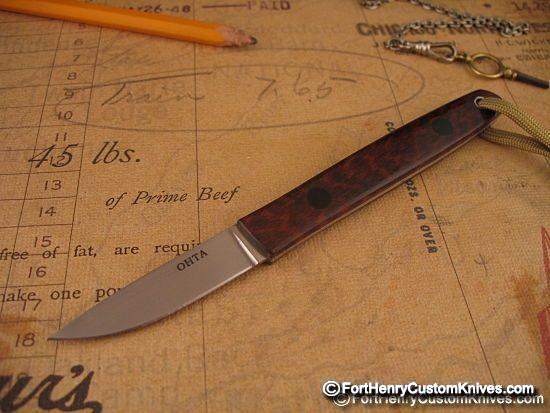 Hiroaki Ohta - Rare Snakewood Gentleman's Belt Knife