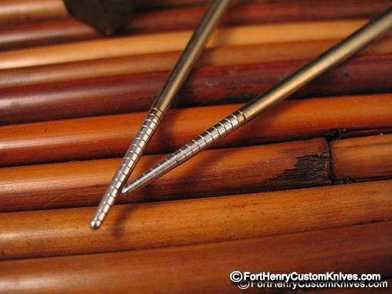Steve Kelly - Ti Sushi Chopsticks - Blue Fade - Image 5