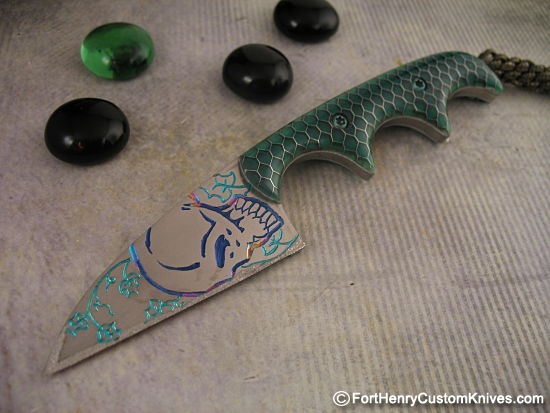 Alan Folts - Rare Titanium Carved Wharnie Minimalist - Image 6