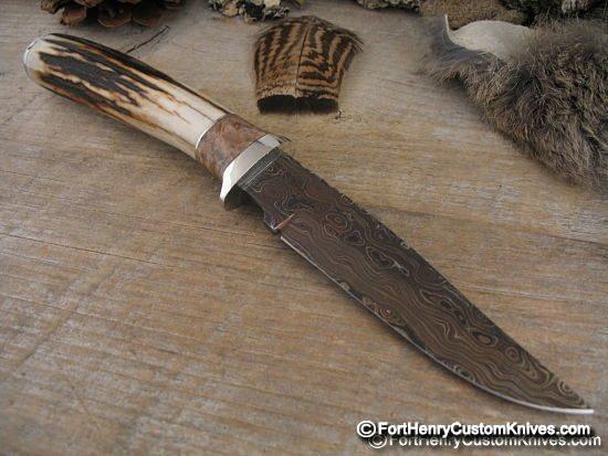 Herb Derr - Sambar Stag Clip Point