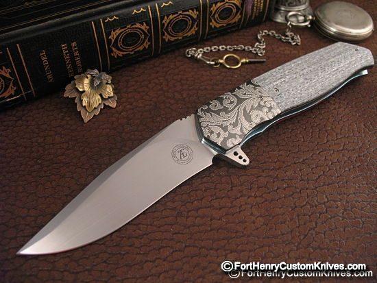Andre Thorburn - Large Engraved Gentleman's Flipper
