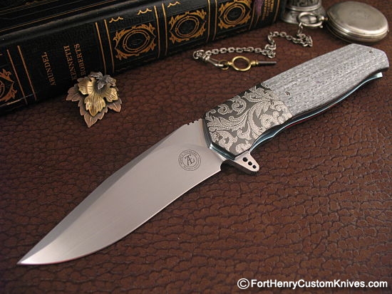 Andre Thorburn - Large Engraved Gentleman's Flipper