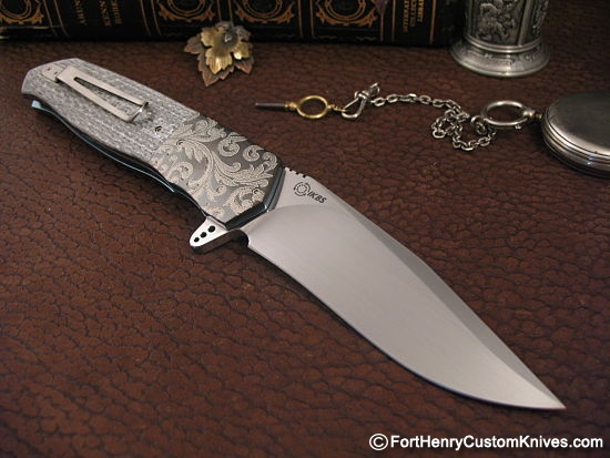 Andre Thorburn - Large Engraved Gentleman's Flipper - Image 8
