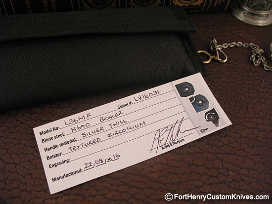 Andre Thorburn - Large Engraved Gentleman's Flipper - Image 9