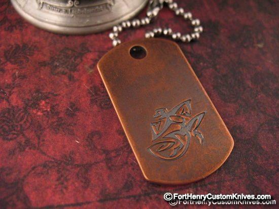 Steel Flame - Copper Dogtag