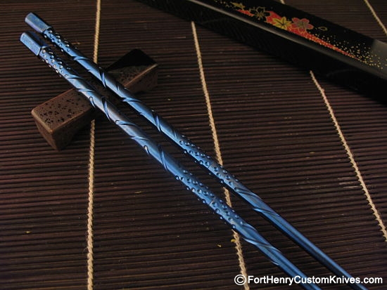 Steve Kelly - Ti Sushi Chopsticks - Deep Sea Blue