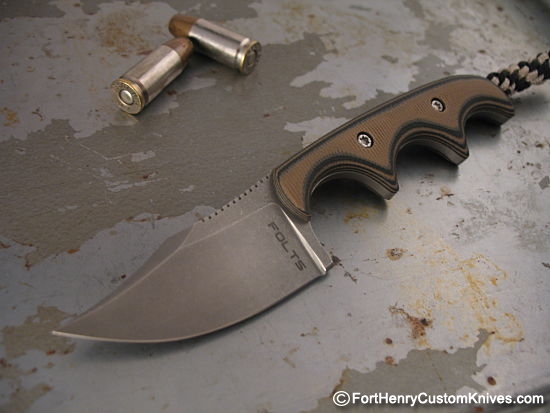 Alan Folts - Tactical Bowie Minimalist w/Free Belt Clip