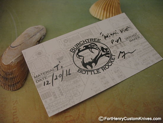 Burchtree Bladeworks - "Miami Vice" Bottle Rocket - Image 5