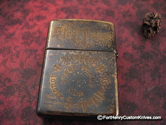 Steel Flame - Crusader/Flag Zippo - Image 3